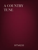 A Country Tune Concert Band sheet music cover